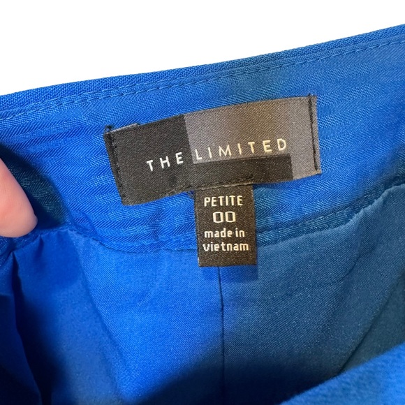 Express Pencil Skirt Womens Embellished Stretch Slit Lined Professional Blue 00 - Picture 4 of 8